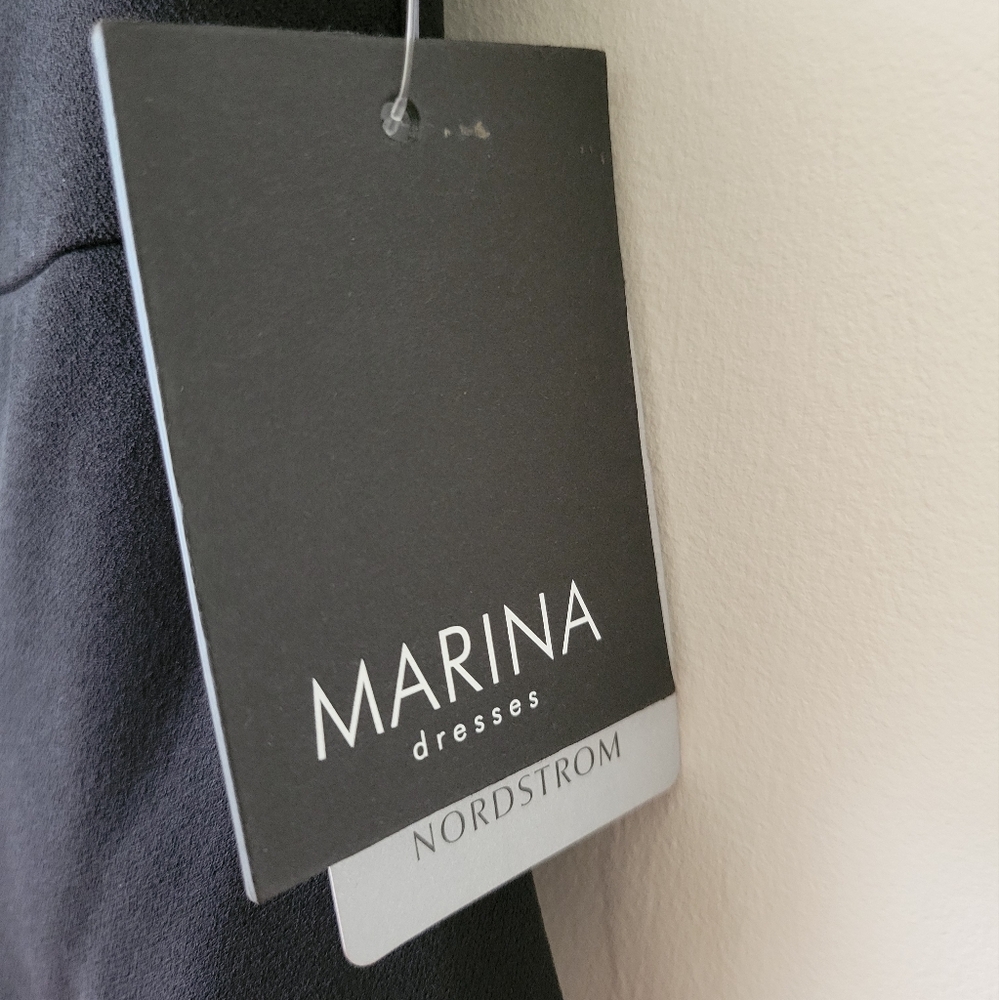 NWT Marina Black One Shoulder Jumpsuit - Picture 11 of 14